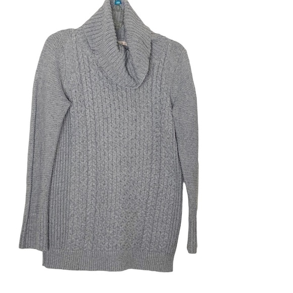 SKIES are Blue grey turtleneck sweater. Long sleeves. Size S - Picture 1 of 7